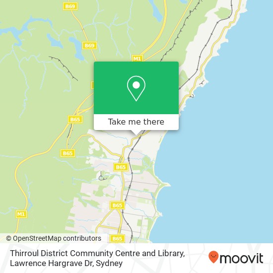 Thirroul District Community Centre and Library, Lawrence Hargrave Dr map