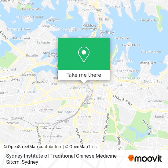 Sydney Institute of Traditional Chinese Medicine - Sitcm map
