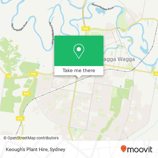 Keough's Plant Hire map