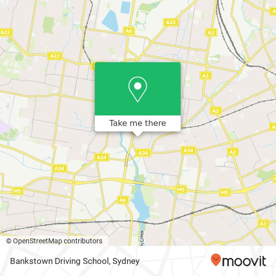 Bankstown Driving School map