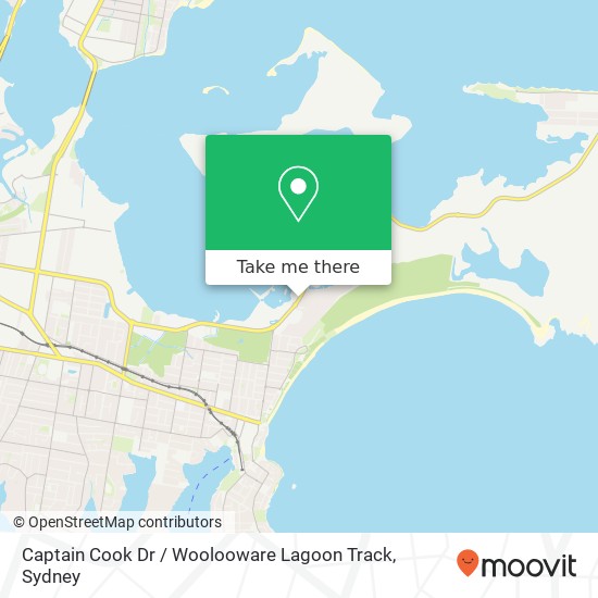 Mapa Captain Cook Dr / Woolooware Lagoon Track