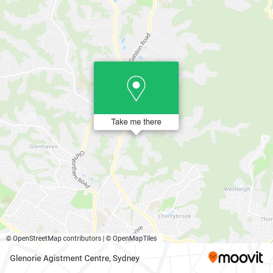 Glenorie Agistment Centre map