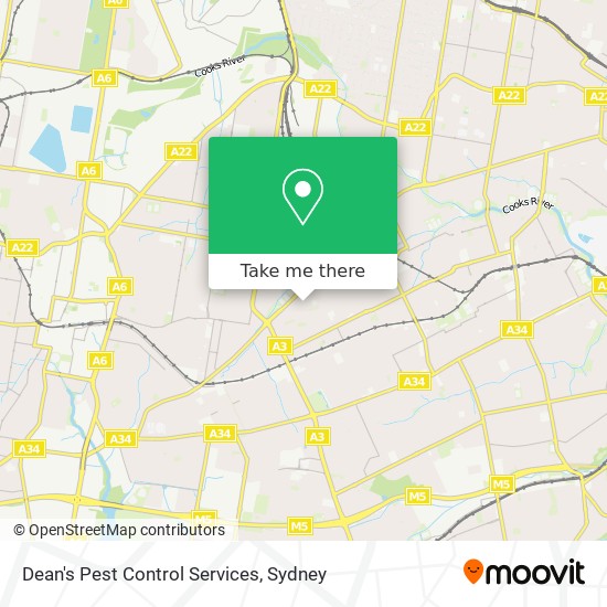 Dean's Pest Control Services map