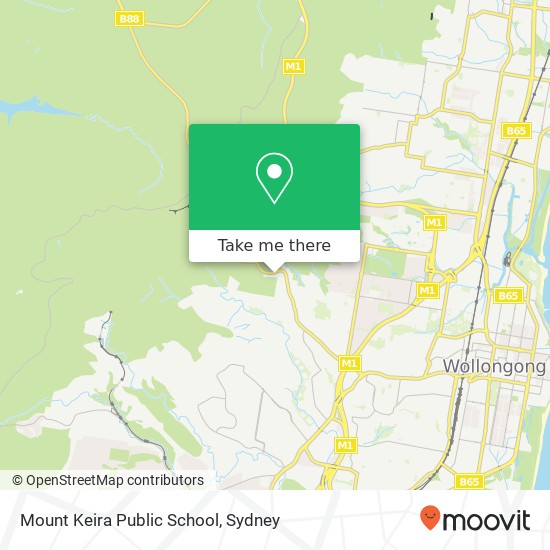 Mapa Mount Keira Public School