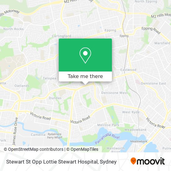 Mapa Stewart St Opp Lottie Stewart Hospital