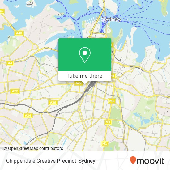 Chippendale Creative Precinct map