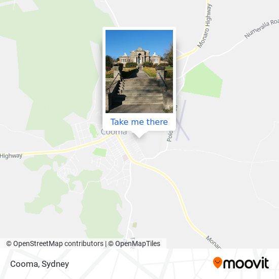 Cooma map