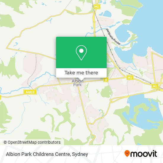 Mapa Albion Park Childrens Centre