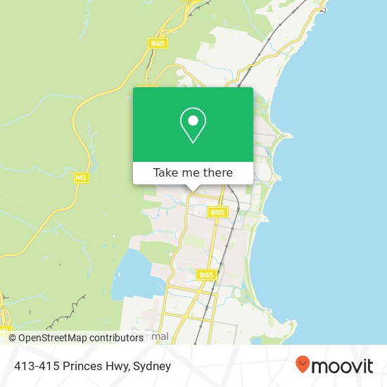 413-415 Princes Hwy map