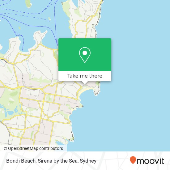 Bondi Beach, Sirena by the Sea map