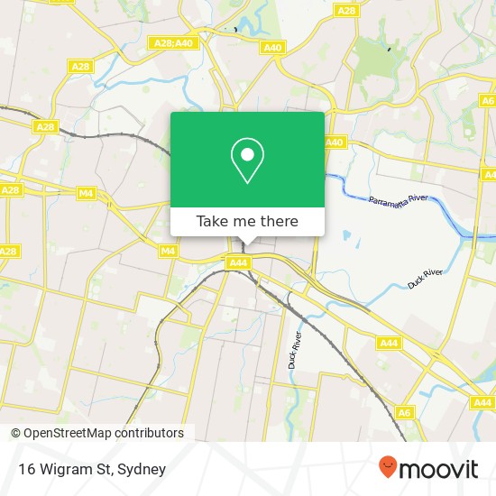 16 Wigram St map