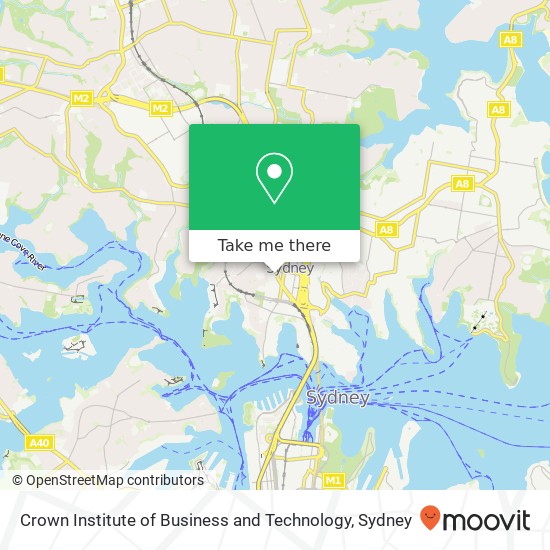 Crown Institute of Business and Technology map