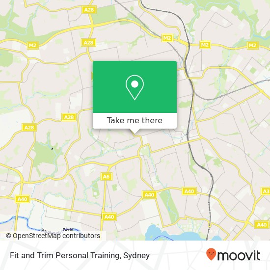 Fit and Trim Personal Training map