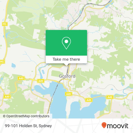 Mapa 99-101 Holden St