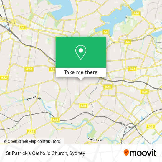 St Patrick's Catholic Church map