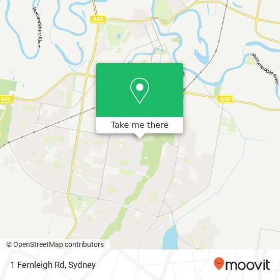 1 Fernleigh Rd map