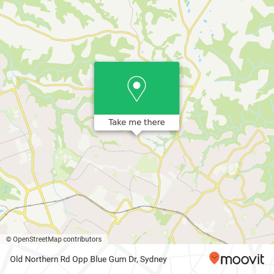 Old Northern Rd Opp Blue Gum Dr map