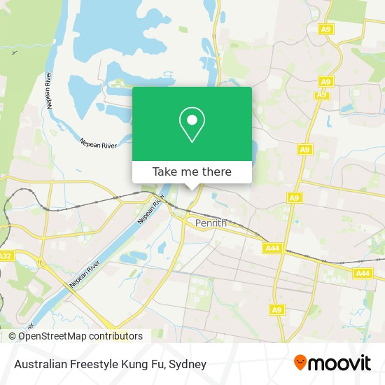 Mapa Australian Freestyle Kung Fu