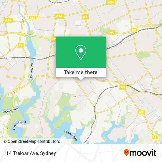 Mapa 14 Treloar Ave