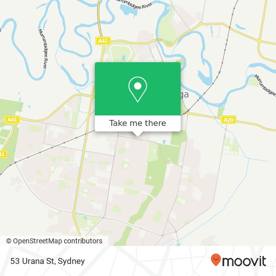 53 Urana St map