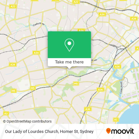 Our Lady of Lourdes Church, Homer St map