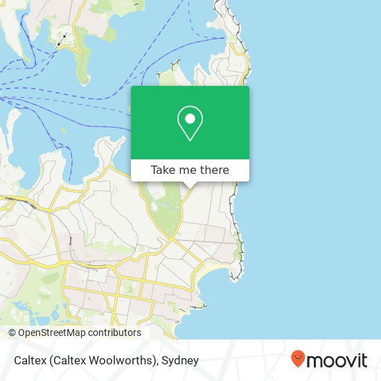 Caltex (Caltex Woolworths) map