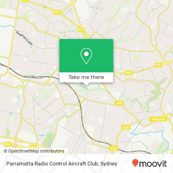 Parramatta Radio Control Aircraft Club map