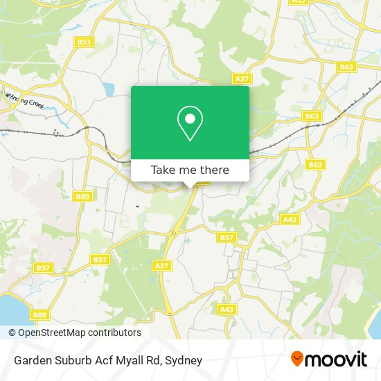 Garden Suburb Acf Myall Rd map