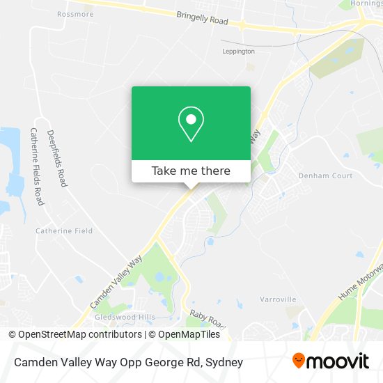 Camden Valley Way Opp George Rd map