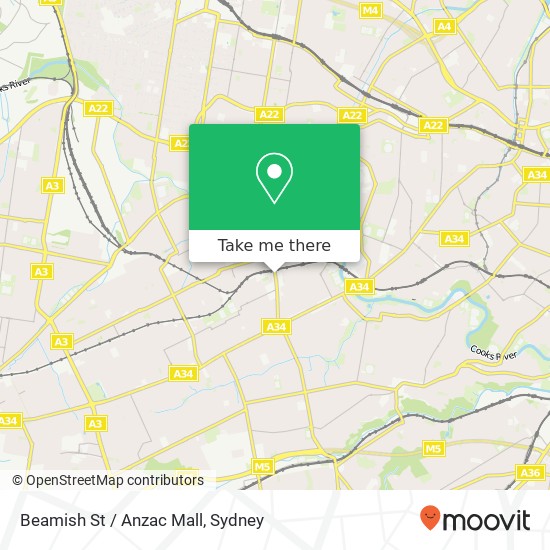 Beamish St / Anzac Mall map