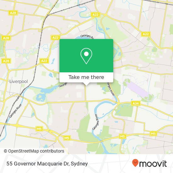 55 Governor Macquarie Dr map