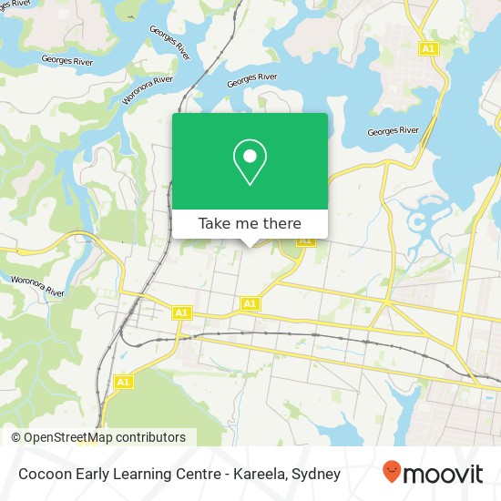 Cocoon Early Learning Centre - Kareela map