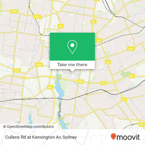 Cullens Rd at Kensington Av map