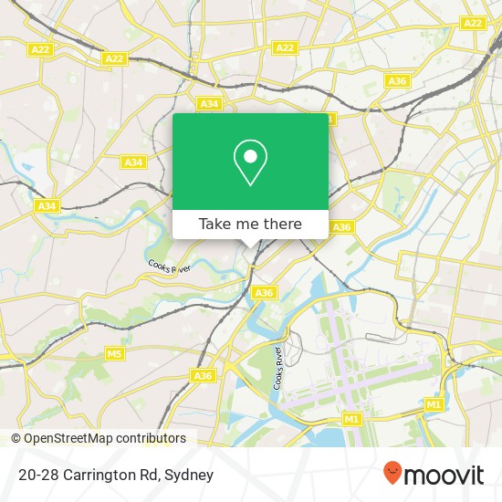 Mapa 20-28 Carrington Rd