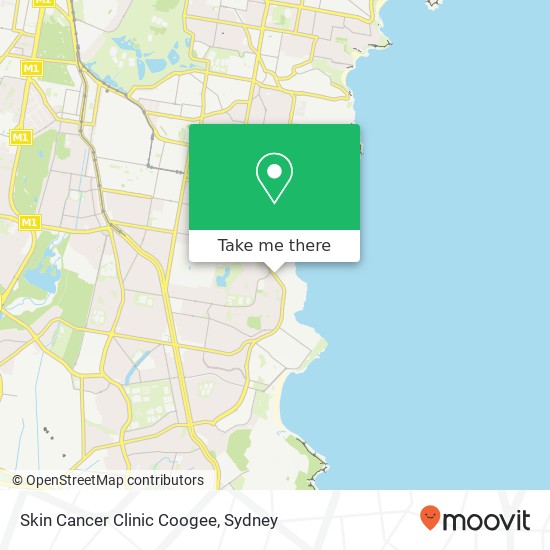 Skin Cancer Clinic Coogee map