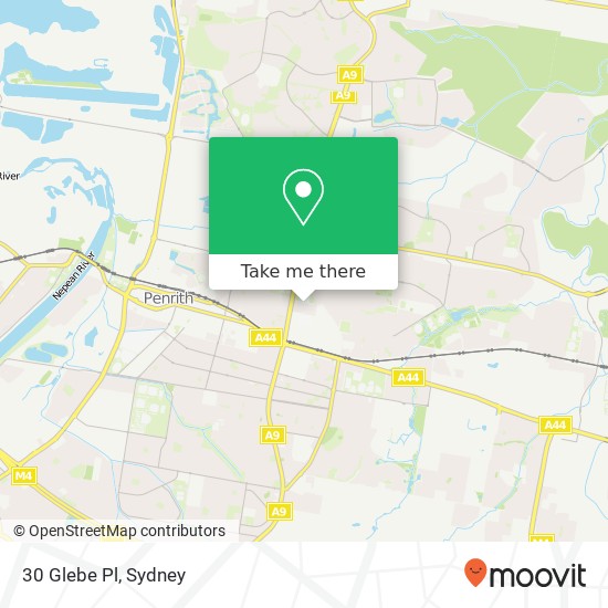 30 Glebe Pl map