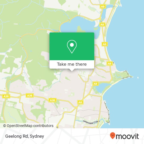 Mapa Geelong Rd