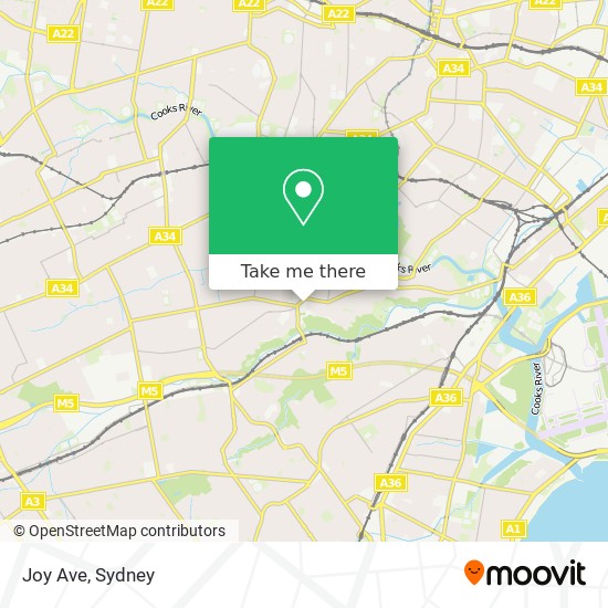 Joy Ave map
