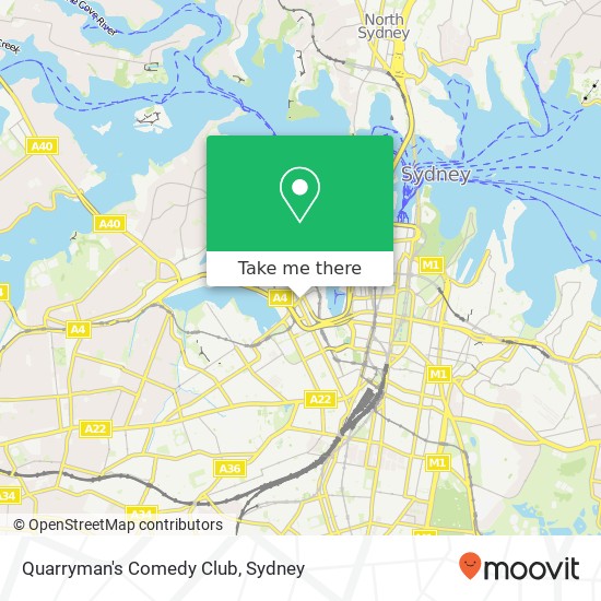 Quarryman's Comedy Club map