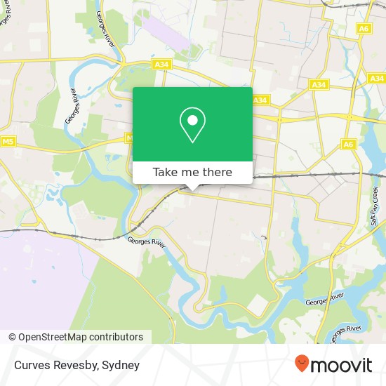 Curves Revesby map