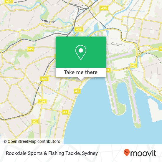 Rockdale Sports & Fishing Tackle map