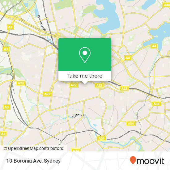 10 Boronia Ave map