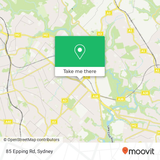 85 Epping Rd map