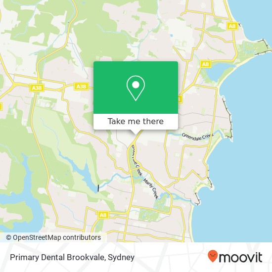 Mapa Primary Dental Brookvale