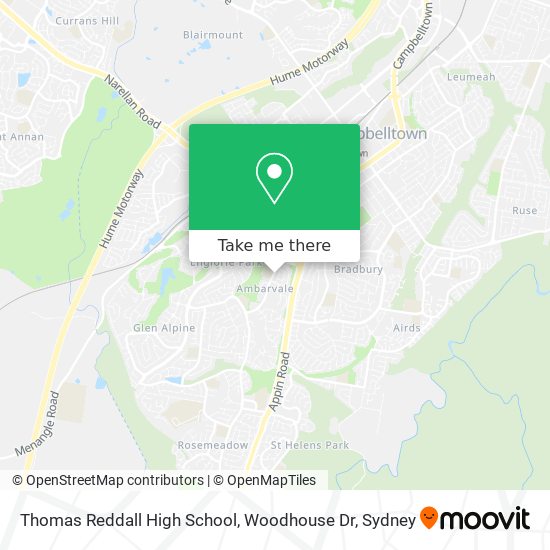 Thomas Reddall High School, Woodhouse Dr map