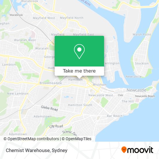 Mapa Chemist Warehouse