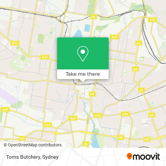 Toms Butchery map