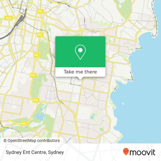 Mapa Sydney Ent Centre