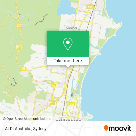 ALDI Australia map