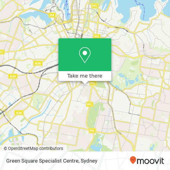 Mapa Green Square Specialist Centre